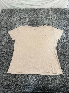Tommy Hilfiger Women's tan Scoop Neck Tee size xl